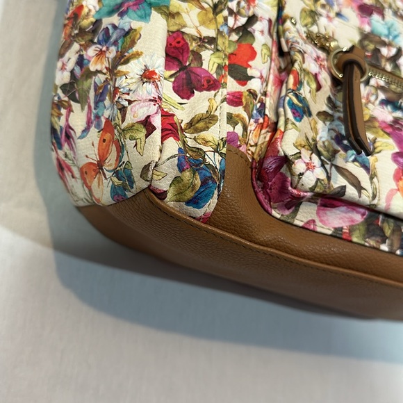 Rosetti Floral Tote Bag with Brown Accents - Picture 4 of 14